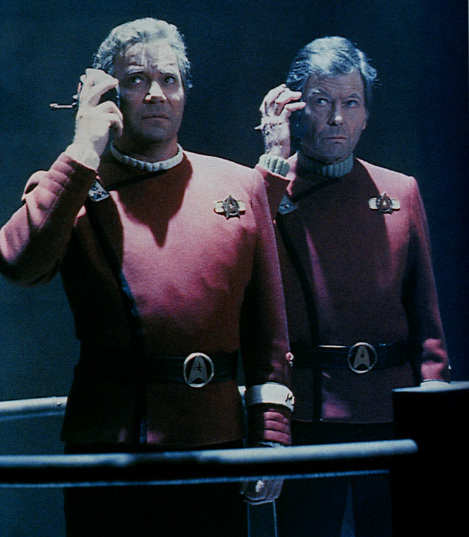 star trek 6: Kirk e McCoy durante il processo